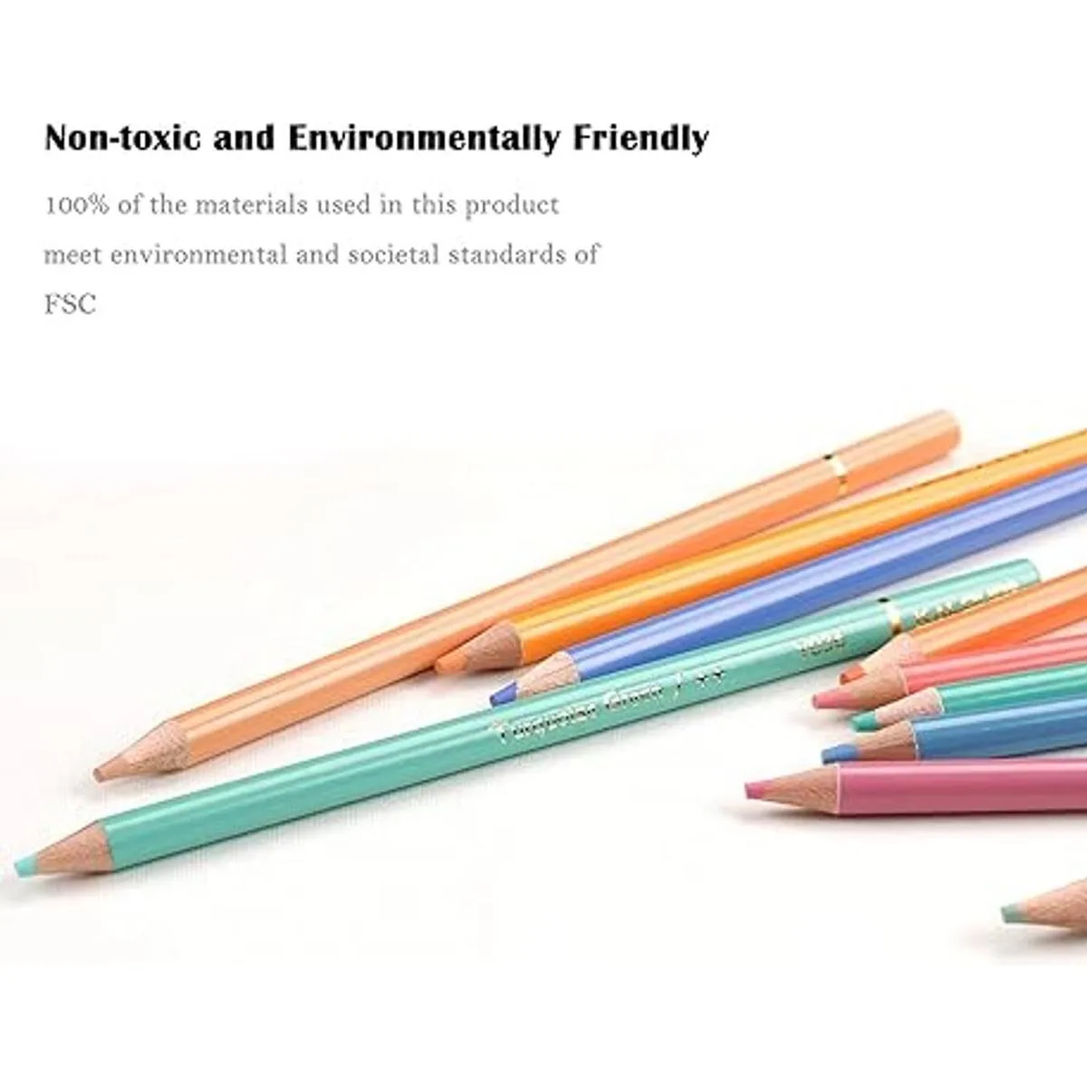 KALOUR Lápices de colores pastel macarrón juego de 50_6