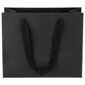 Ronvir 25 bolsas de regalo negras de 8.6 x 3.9 x 7_6