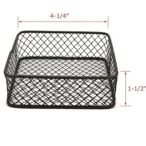 CVHOMEDECO. Mini cestas de almacenamiento de alambre de_3