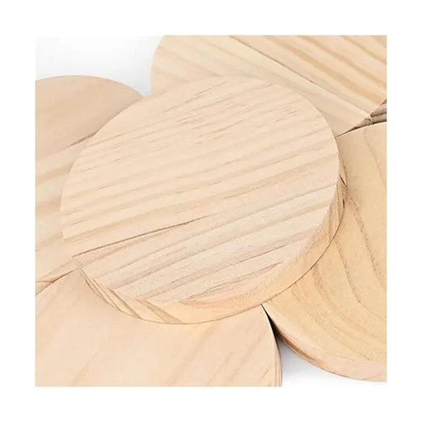 Yangbaga 5PCS Unfinished Natural Wood Slices5.9inch Round_3