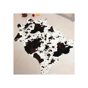 Alfombra con estampado de vaca cortada 3.6 x 2.5 pies_2