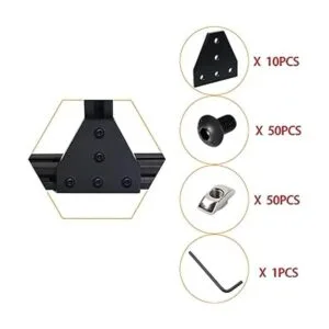 10 piezas de soporte de esquina 2020 placa de junta en_2