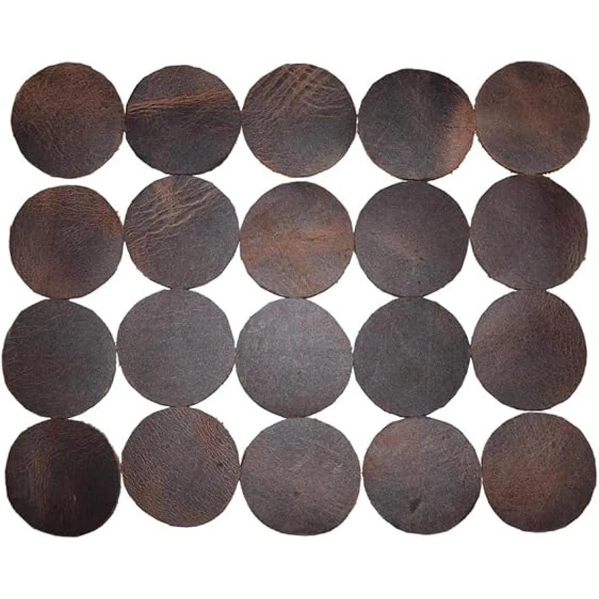 Hide Drink Círculos de cuero 1.5 pulgadas de_4