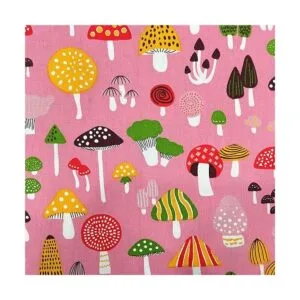 Mushroom Fabric Fat Quarters for QuiltingCotton Printed_6