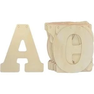 Letras de madera de 5 pulgadas 66 piezas letras del_2