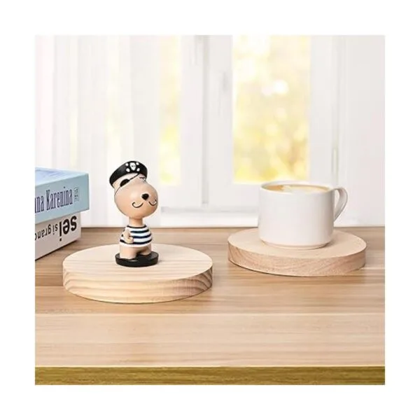 Yangbaga 5PCS Unfinished Natural Wood Slices5.9inch Round_6