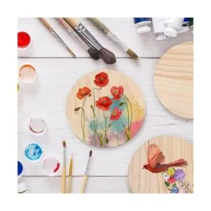Yangbaga 5PCS Unfinished Natural Wood Slices5.9inch Round_4