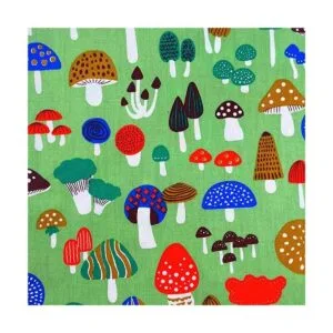 Mushroom Fabric Fat Quarters for QuiltingCotton Printed_5