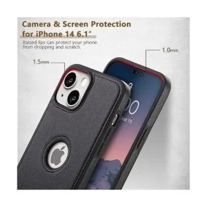 DOGODON Diseño compatible con iPhone 14 funda de cuero de_4