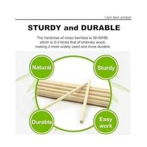 50 varillas de madera para clavijas de madera 12 x 12_2