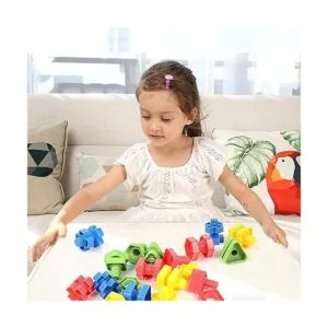 TOMYOU Juguetes apilables de 32 piezas de formas de_6