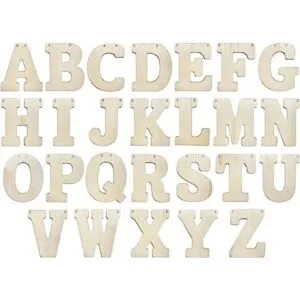 Letras de madera de 5 pulgadas 66 piezas letras del_1