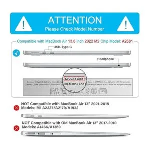 B BELK Compatible con MacBook Air de 13.6 pulgadas 2022_2