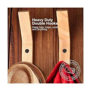 HNYYZL Ganchos de pared de madera paquete de 6 ganchos_6