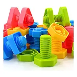 TOMYOU Juguetes apilables de 32 piezas de formas de_1