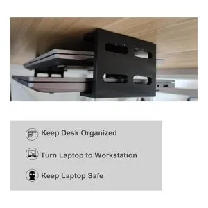 PIAOLGYI Soporte para laptop de doble piso para debajo_4