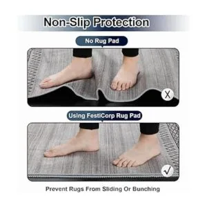 FestiCorp Almohadillas antideslizantes de 5 x 7 pies para_6