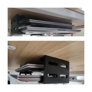 PIAOLGYI Soporte para laptop de doble piso para debajo_2