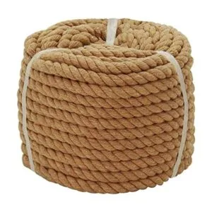 Cuerda de algodón marrón de 38 pulgadas x 100 pies_1