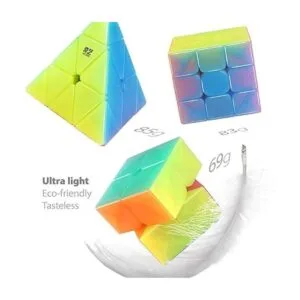 DFantiX Qiyi Juego de cubos de velocidad de gelatina_3