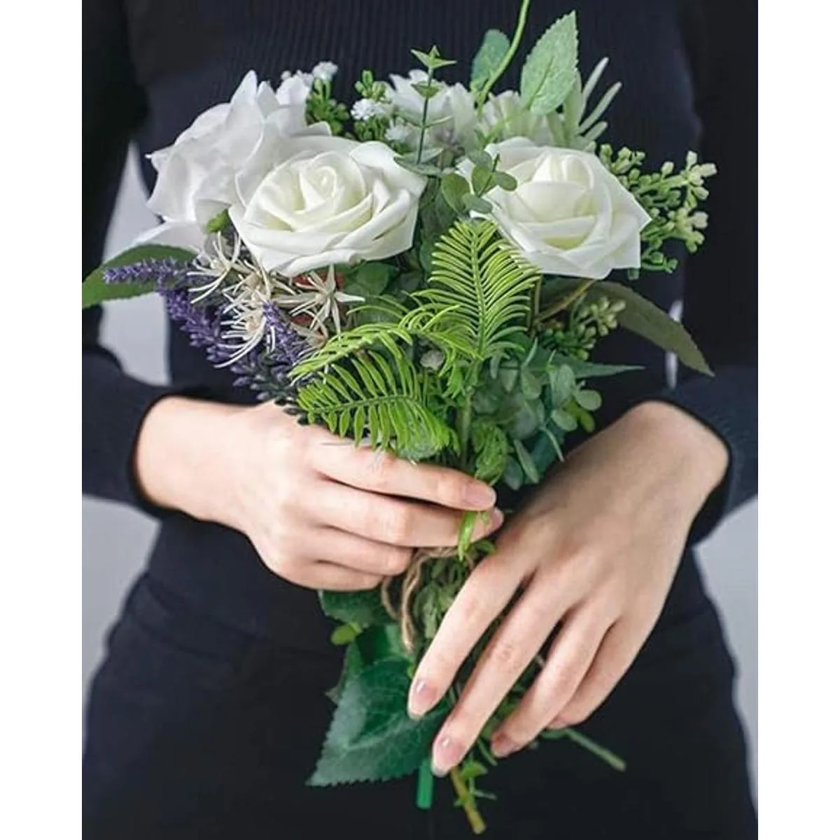 YOKOKE Juego de 30 piezas de tallo de alambre floral con_6