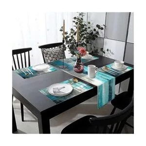 TQFZP Juego de 6 manteles individuales abstractos de color_6