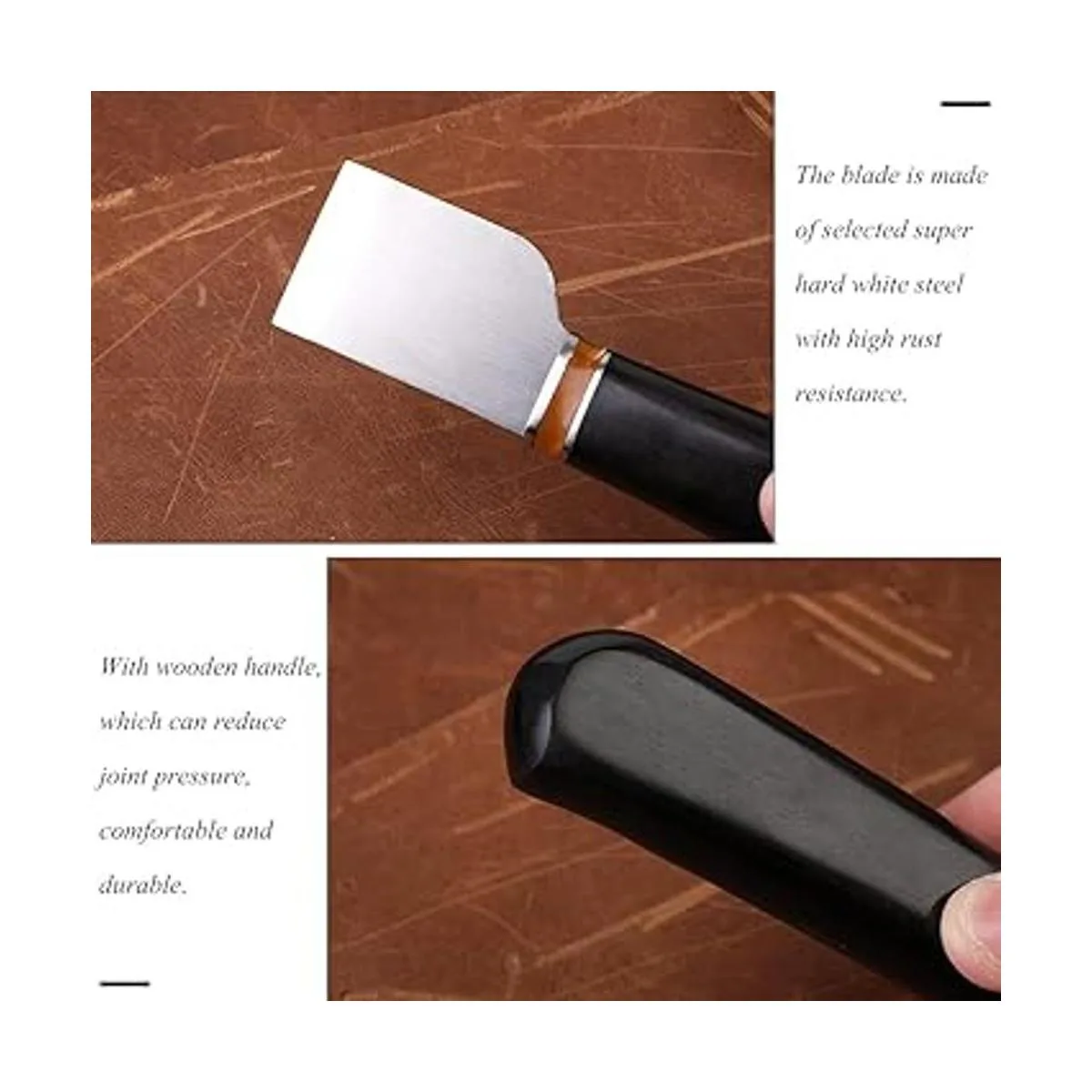 Cuchillo de corte de cuero cuchillo de cuero con mango de_3