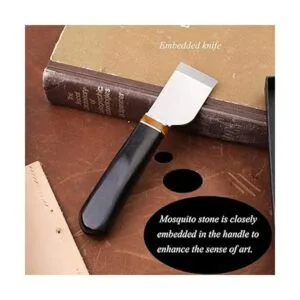 Cuchillo de corte de cuero cuchillo de cuero con mango de_4