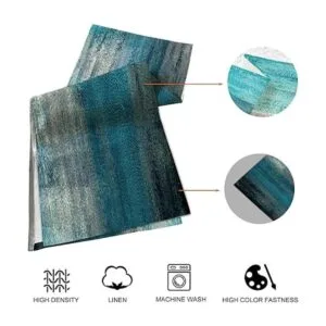 TQFZP Juego de 6 manteles individuales abstractos de color_4