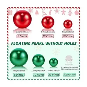 MTLEE 2124 piezas de perlas flotantes de relleno de jarrón_2