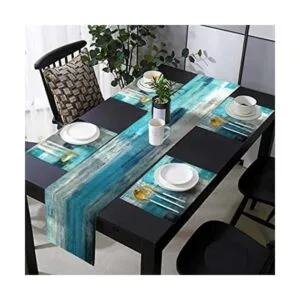 TQFZP Juego de 6 manteles individuales abstractos de color_1