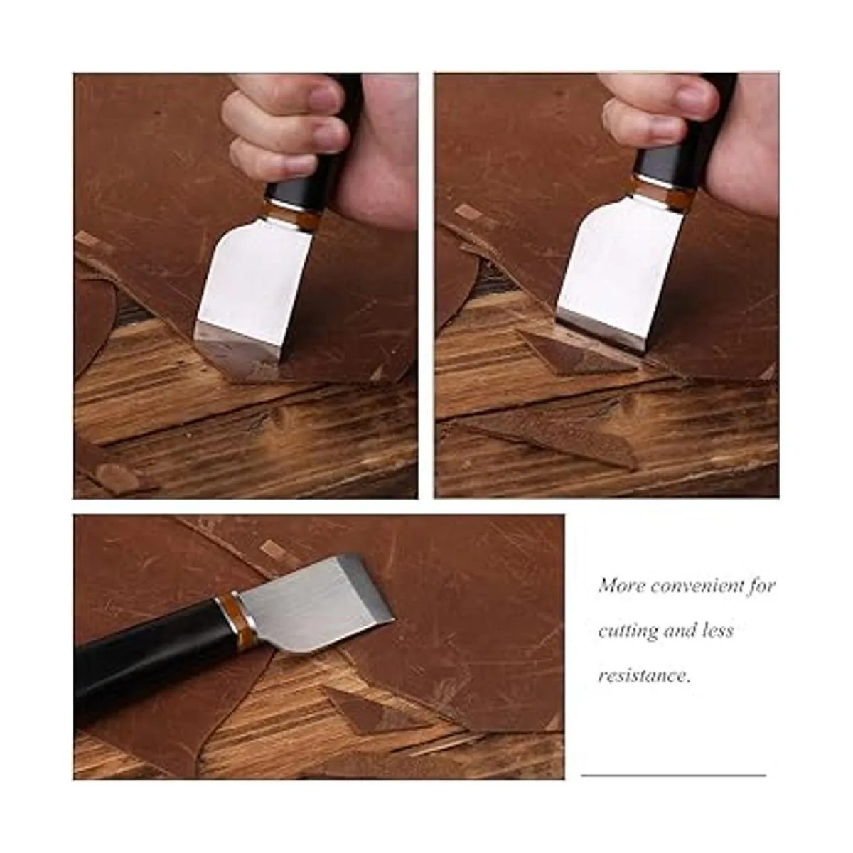 Cuchillo de corte de cuero cuchillo de cuero con mango de_5