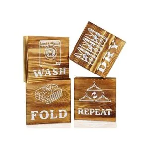 Modern 5th Juego de 4 letreros rústicos para sala de_1