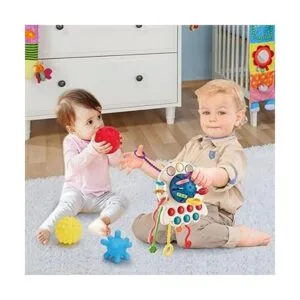 Montessori Juguetes de cuerda para bebés de 0 a 6 años 6_3