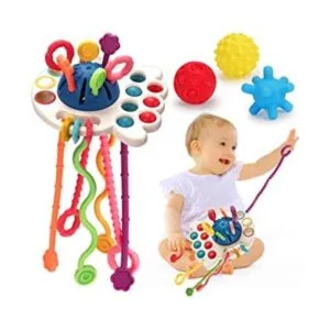 Montessori Juguetes de cuerda para bebés de 0 a 6 años 6_1