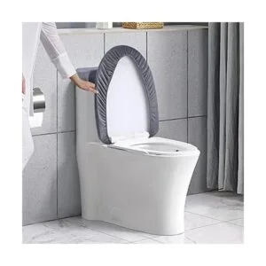 Funda elástica de terciopelo para tapa de inodoro y tapa_5