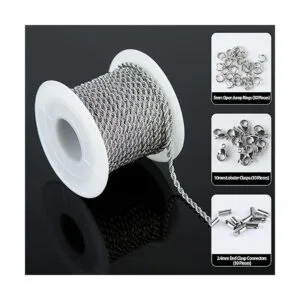 UMAOKANG Cadena de plata de 32.8 pies para hacer joyas_2