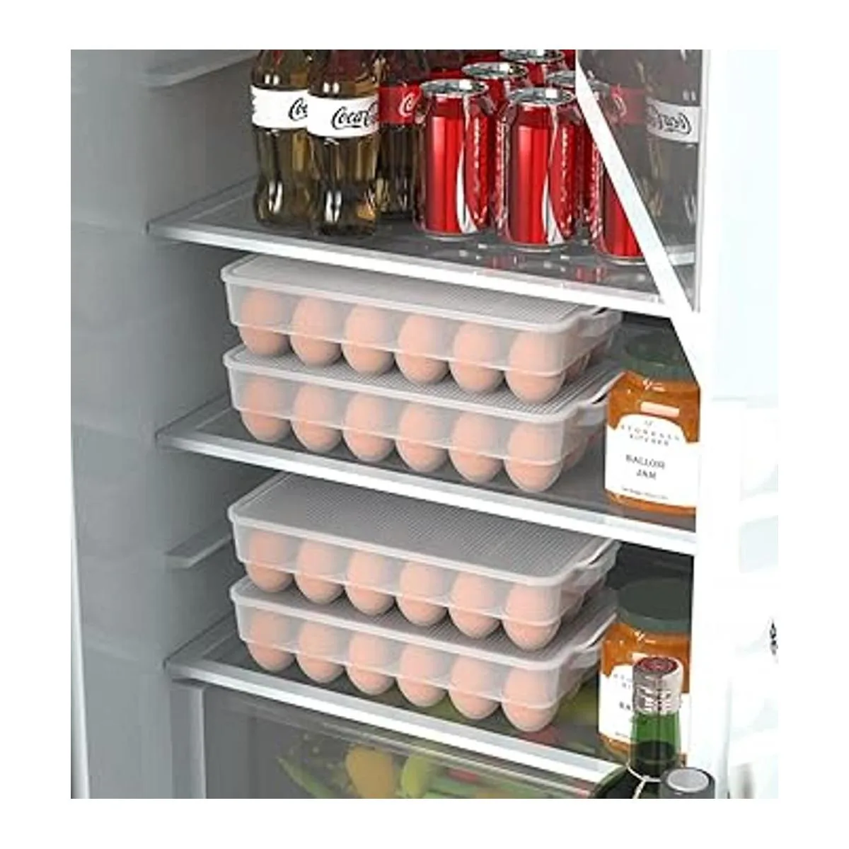 Paquete de 3 soportes para huevos de plástico para_6