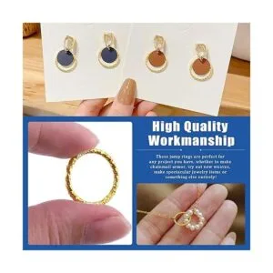 Glarks Juego de 1000 anillos abiertos de 0.315 in 0.394_4