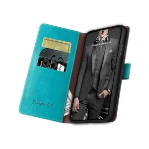 SUANPOT Funda de cuero para Samsung Galaxy A52 4G y 5G con_4