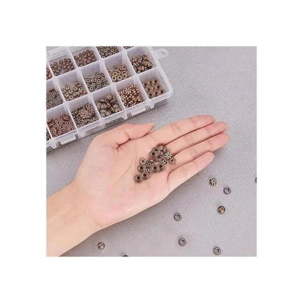 PH PandaHall 540pcs 18 estilos de cuentas espaciadoras de_5