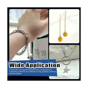 Glarks Juego de 1000 anillos abiertos de 0.315 in 0.394_7