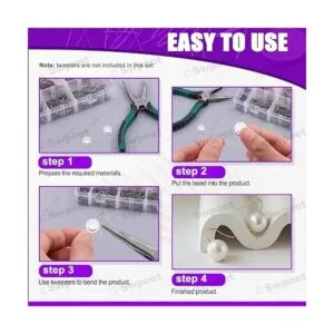 Swpeet Juego de 2200 pines de cabeza plana de 20 tamaños y_5