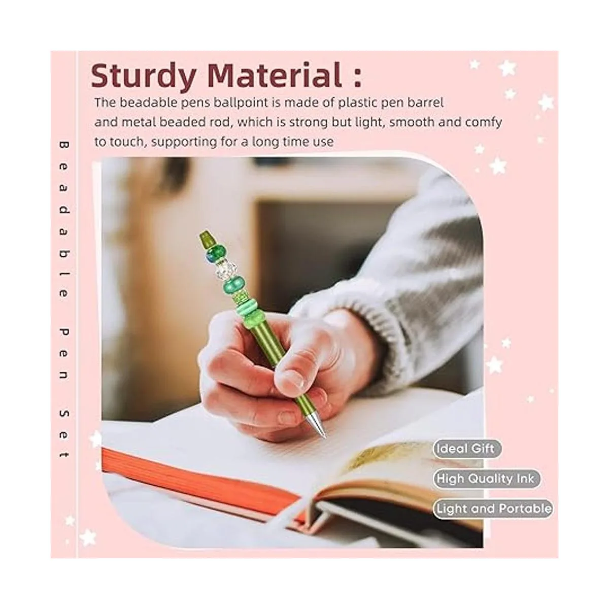 Juego de 300 bolígrafos de cuentas de plástico surtido 20_6