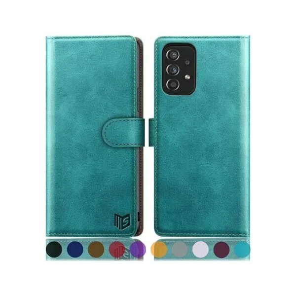SUANPOT Funda de cuero para Samsung Galaxy A52 4G y 5G con_1