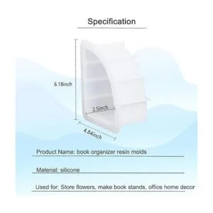 Moldes de resina de sujetalibros grandes 1 par de moldes_5