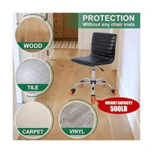 8T8 Ruedas de silla mejoradas de 2 pulgadas rollo suave y_4