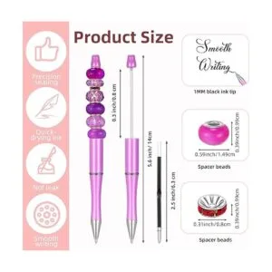 Juego de 300 bolígrafos de cuentas de plástico surtido 20_2