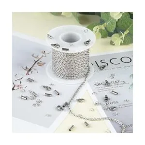 UMAOKANG Cadena de plata de 32.8 pies para hacer joyas_3