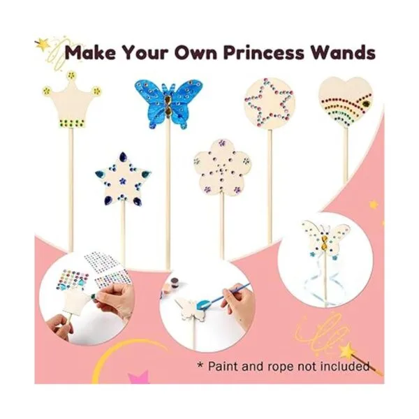 Pllieay El kit de varitas de hadas de princesa incluye 18_4